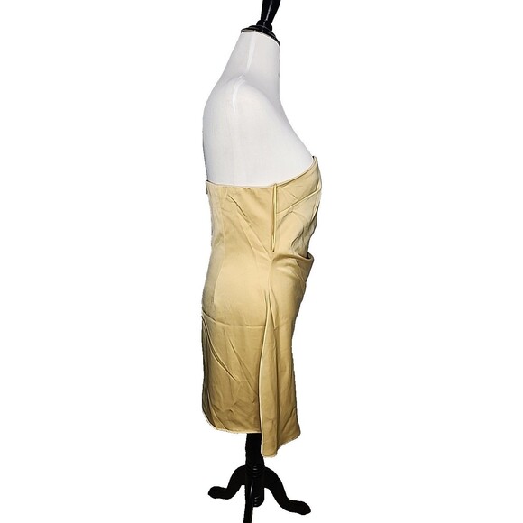 NWT New wayf the edit by emma rose dress Halter A Line Gold Dress Mini - Picture 4 of 10